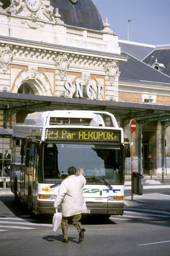 Usager des transports à Nice