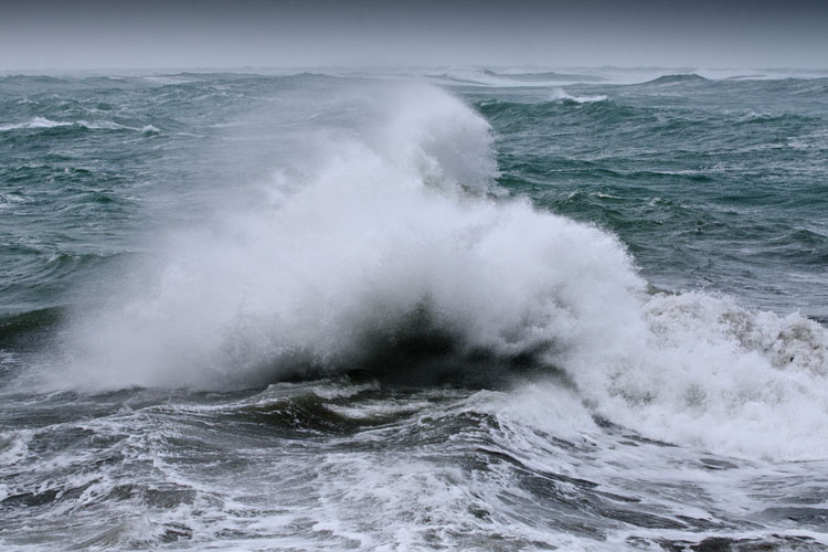 Tempête de grande marée à Audierne