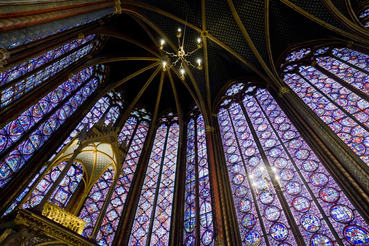 Voute de la Sainte Chapelle à Paris